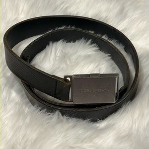 Dolce & Gabbana Leather Brown Metal Bucket Women Belt Size L?